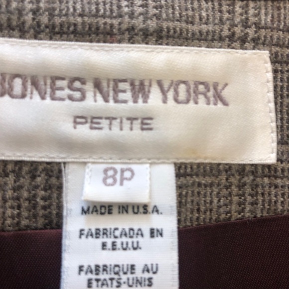 Jones New York Blazer Double breasted 8 petite made in USA beautiful! 100% wool - Picture 10 of 10